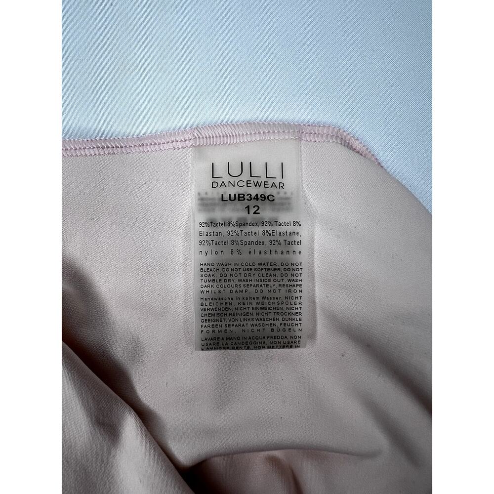 Lulli Dancwear Pink leotard Size 12 Youth kids Leotard DANCE gymnastics NWOT - Picture 3 of 3